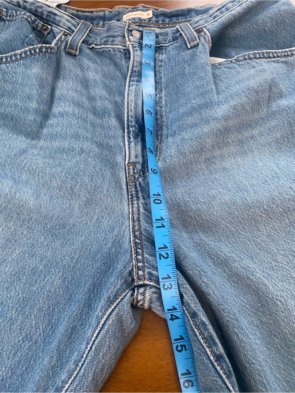 Levi's Cinch Baggy Jeans - Light Blue Size 31 - Picture 12 of 13